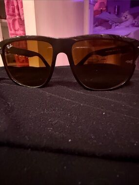 Ray-Ban Oversized Round Sunglasses in Dark Brown Gradient
